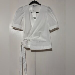 BNWT Zara Tied Wrap Top